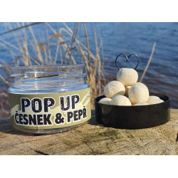 BM Carp Baits Česnek & bílý pepř Pop Up